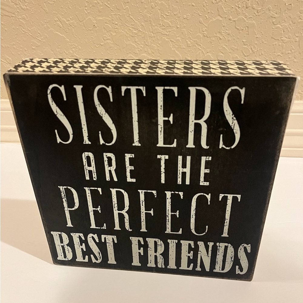 Black and White Cute Sign for Wall Decor